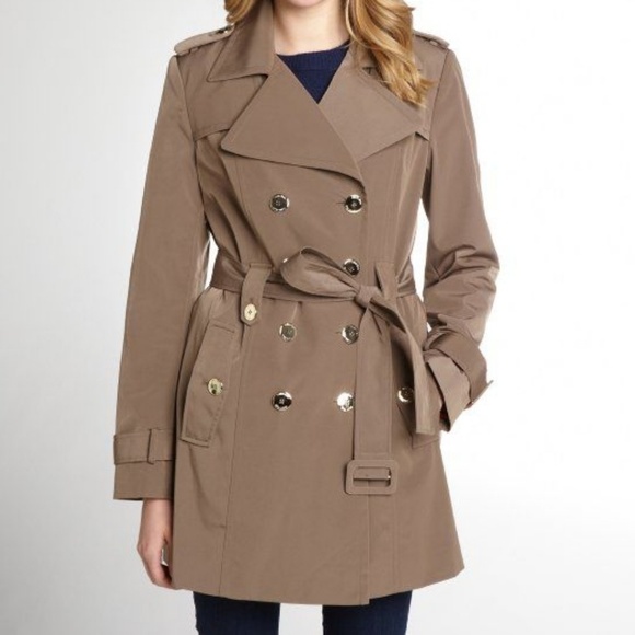 calvin klein beige trench coat